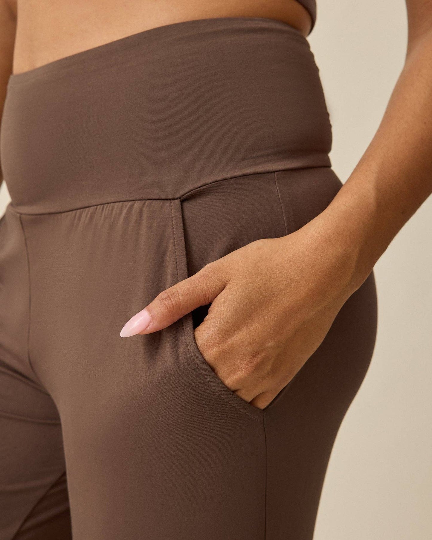 Bamboo Wide Leg Maternity & Postpartum Lounge Pant