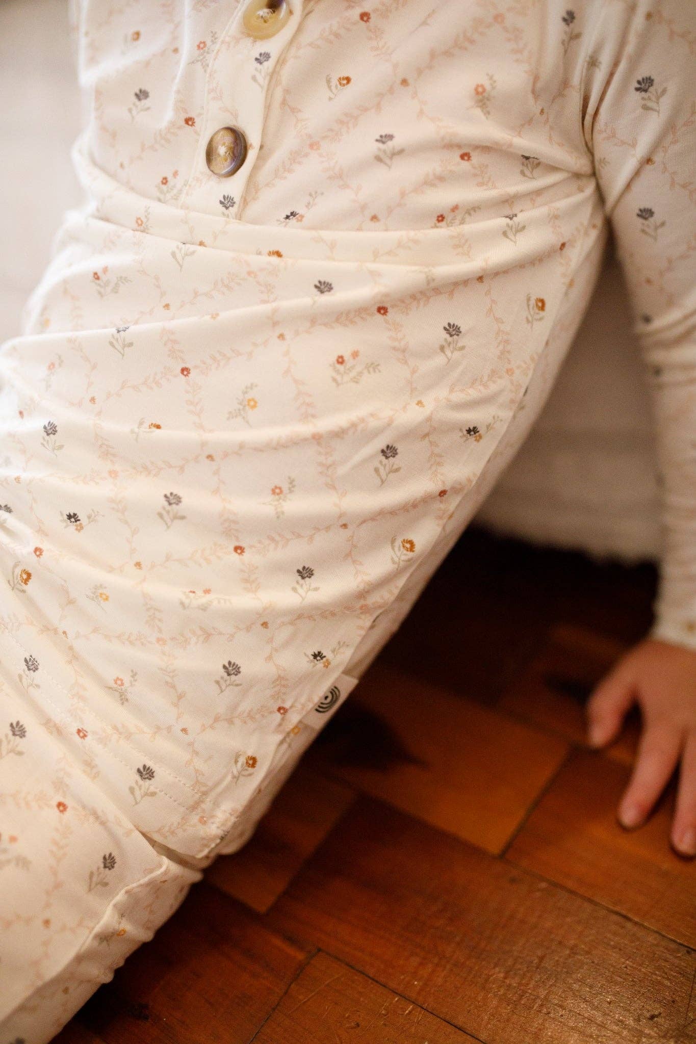 Vintage Blooms Floral 2pc Bamboo Pajamas