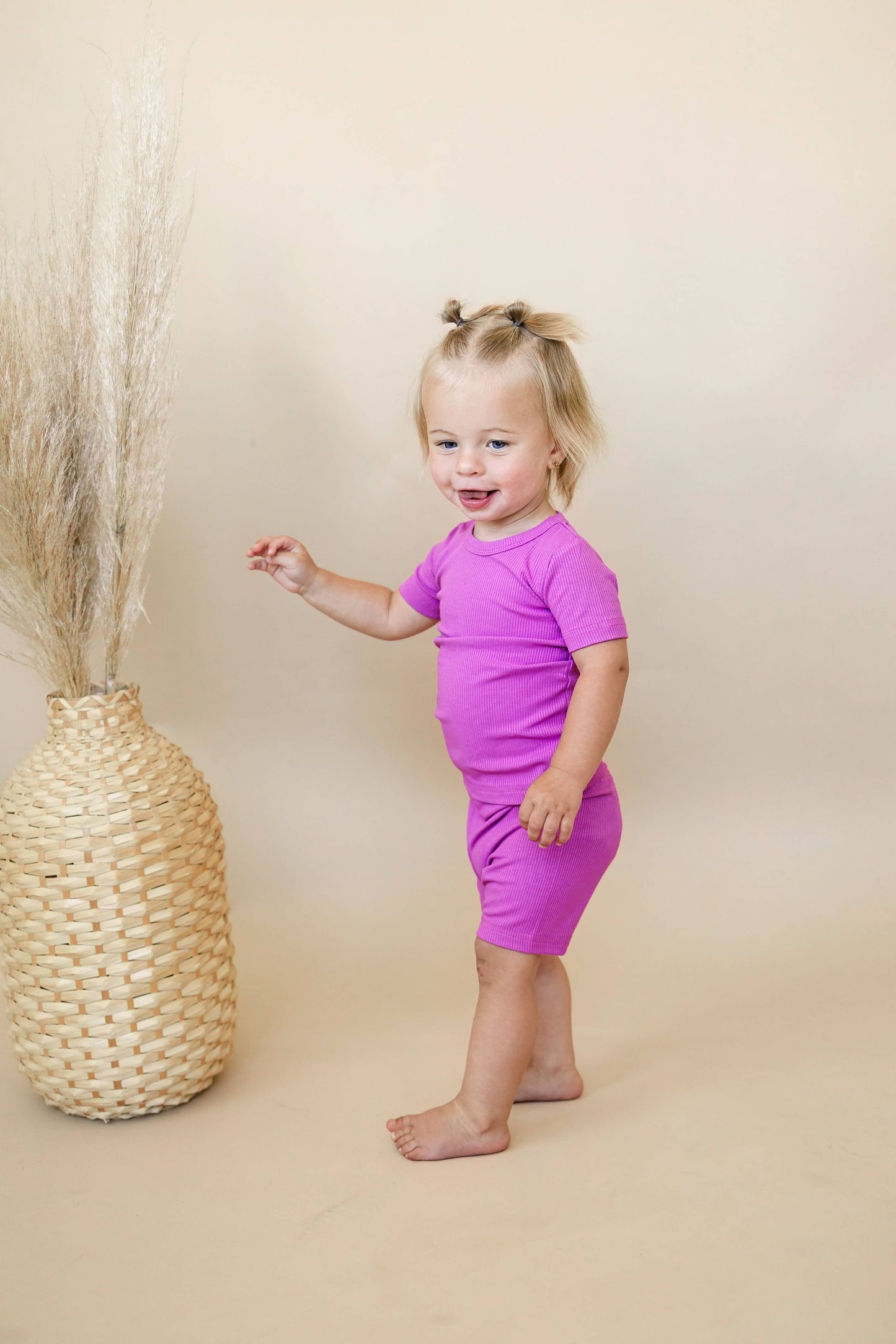 Solid Ribbed Bamboo 2pc Pajamas