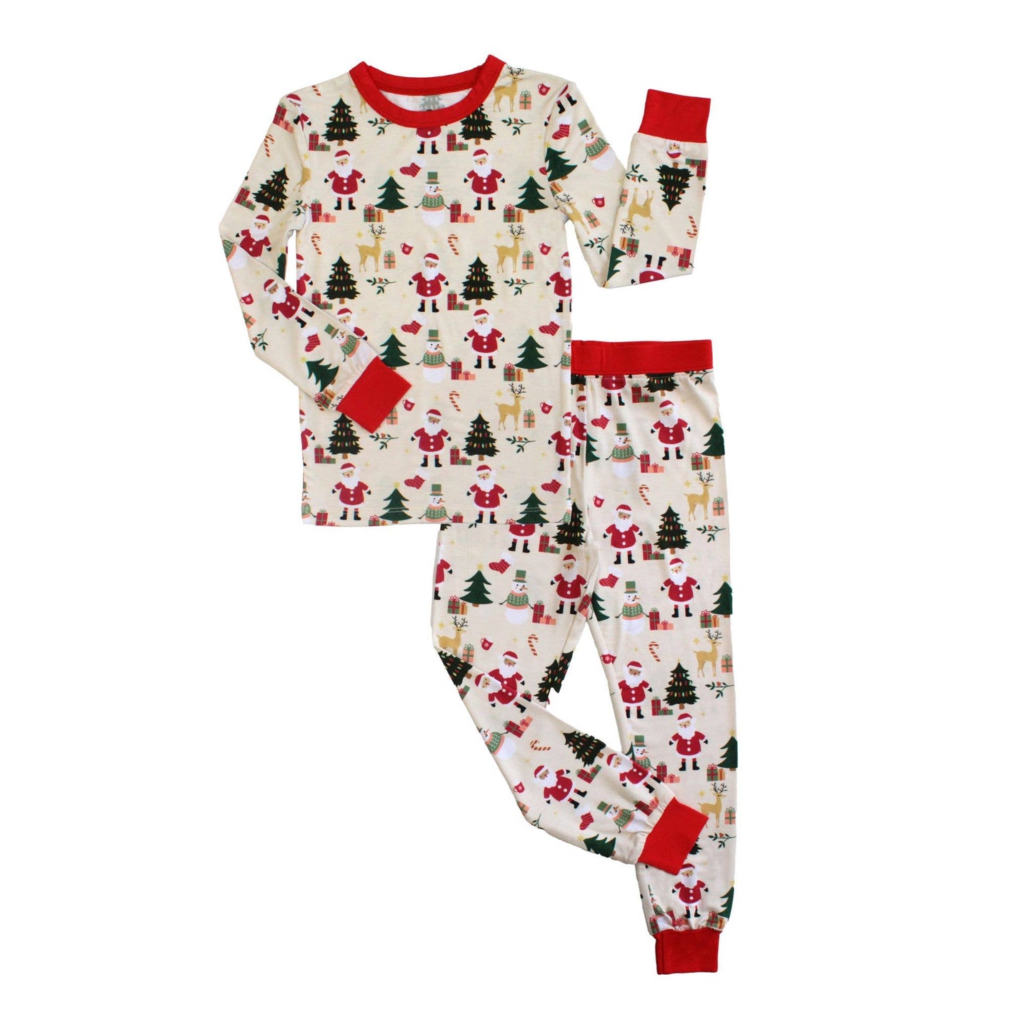 Christmas Bamboo Kids Pajama Pants Set