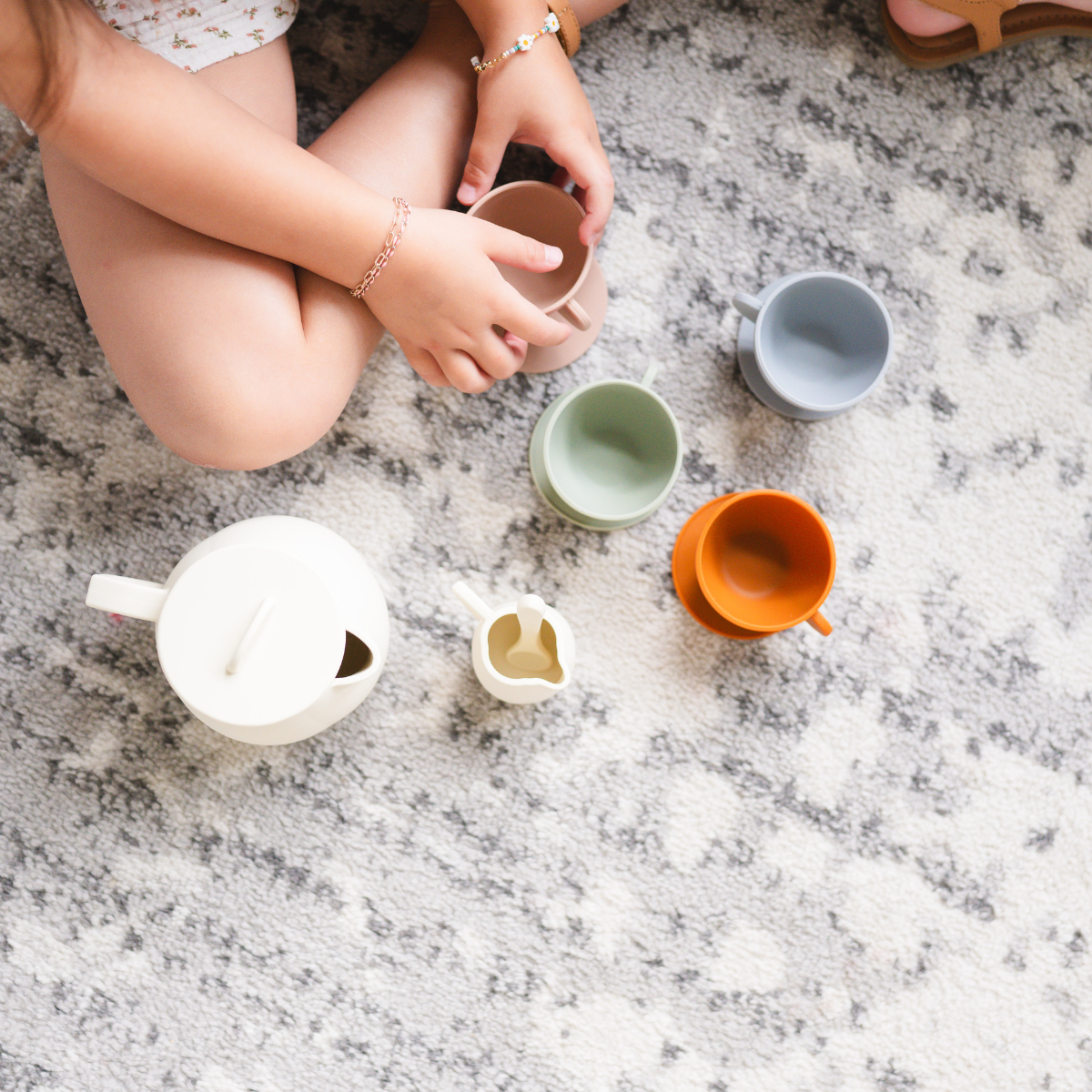 Silicone Tea Set | Kids Pretend Playset