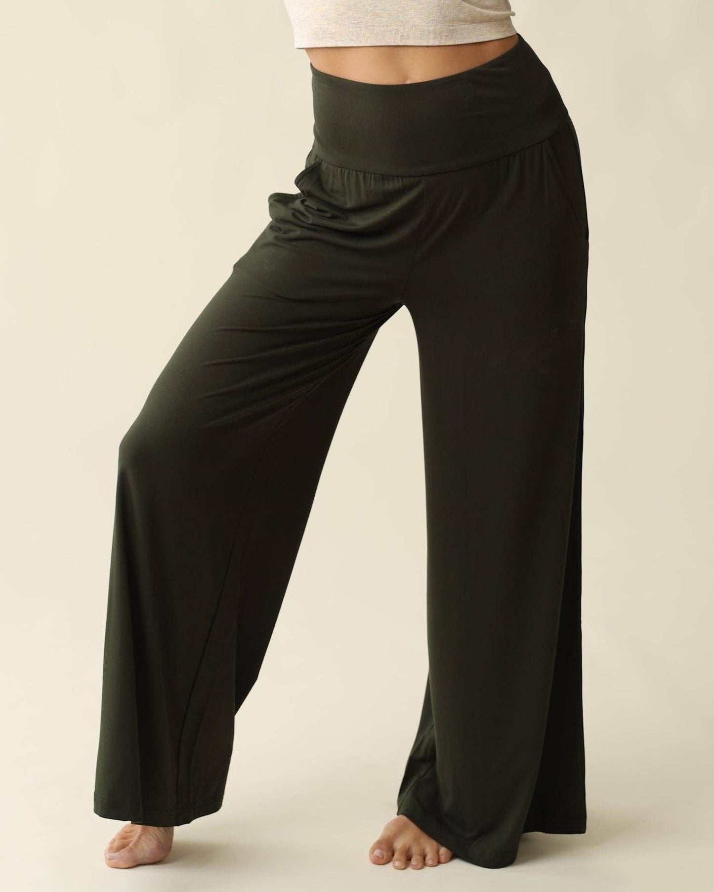 Bamboo Wide Leg Maternity & Postpartum Lounge Pant