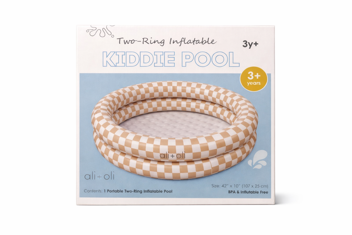 Ali+Oli Two-Ring Inflatable Kiddie Pool