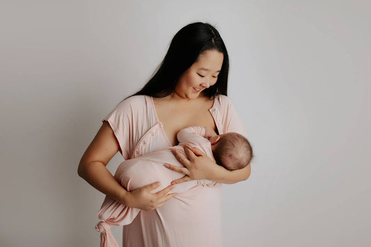 Heavenly Pink Labor and Delivery/ Nursing Gown
