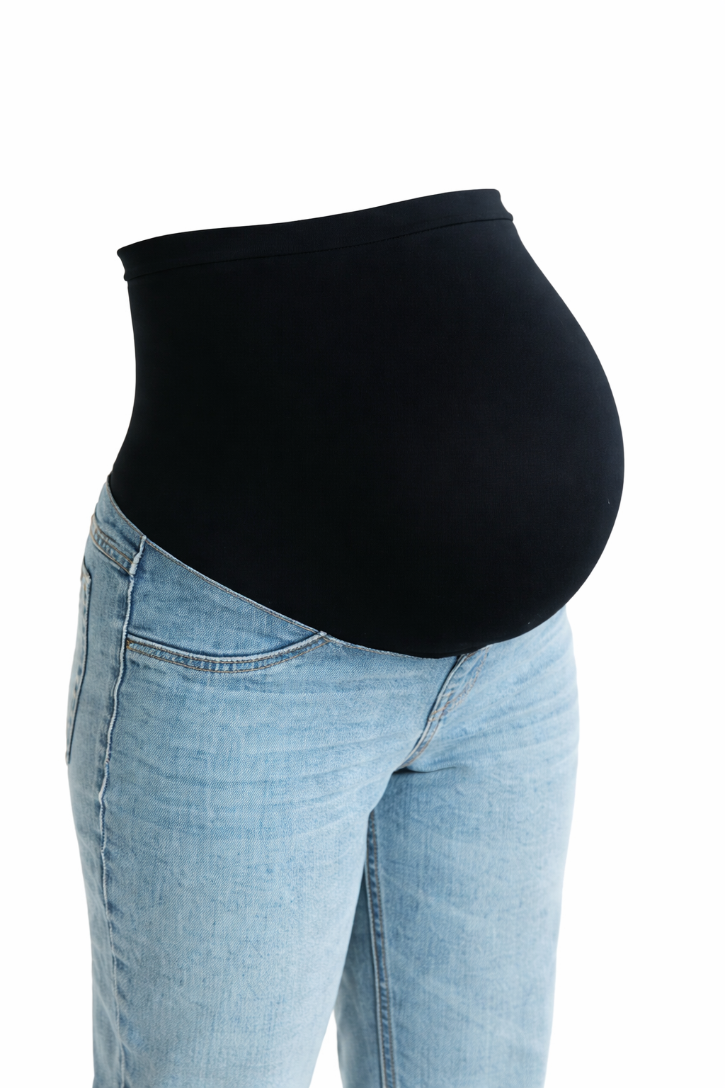 Maternity 28" Dad Jean w/ Bellyband in Flora