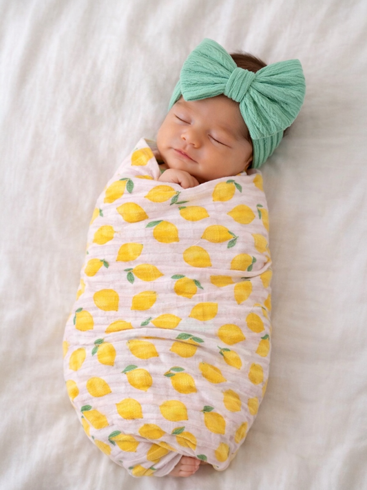 Muslin Swaddle / Lemon Sorbet