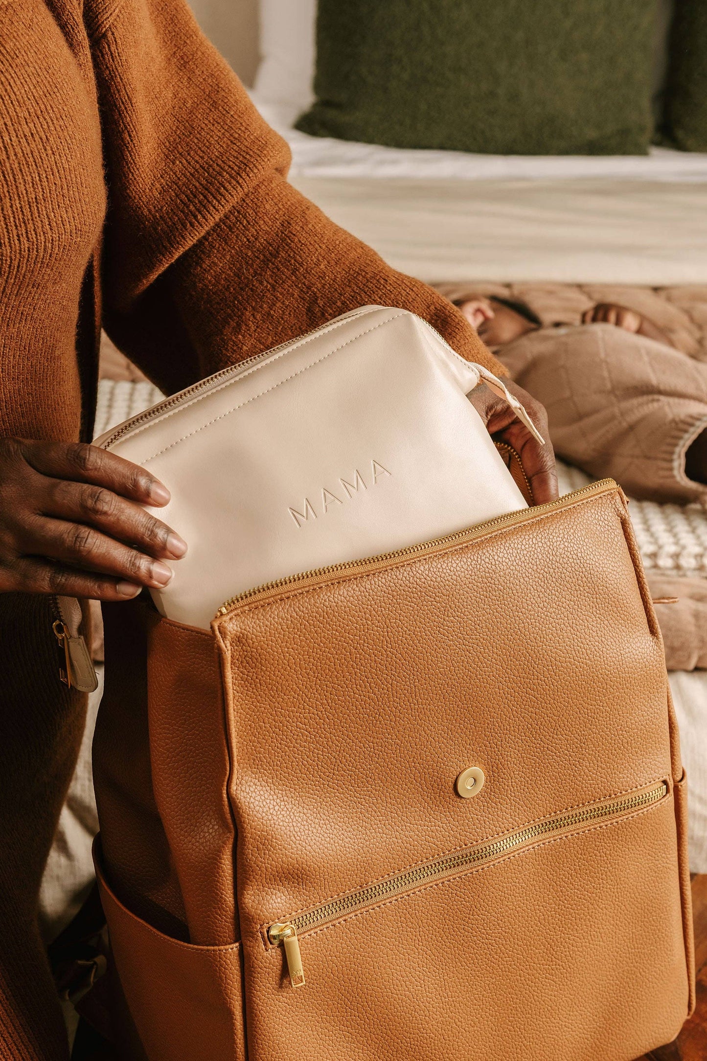 Vegan Leather Mama Bag