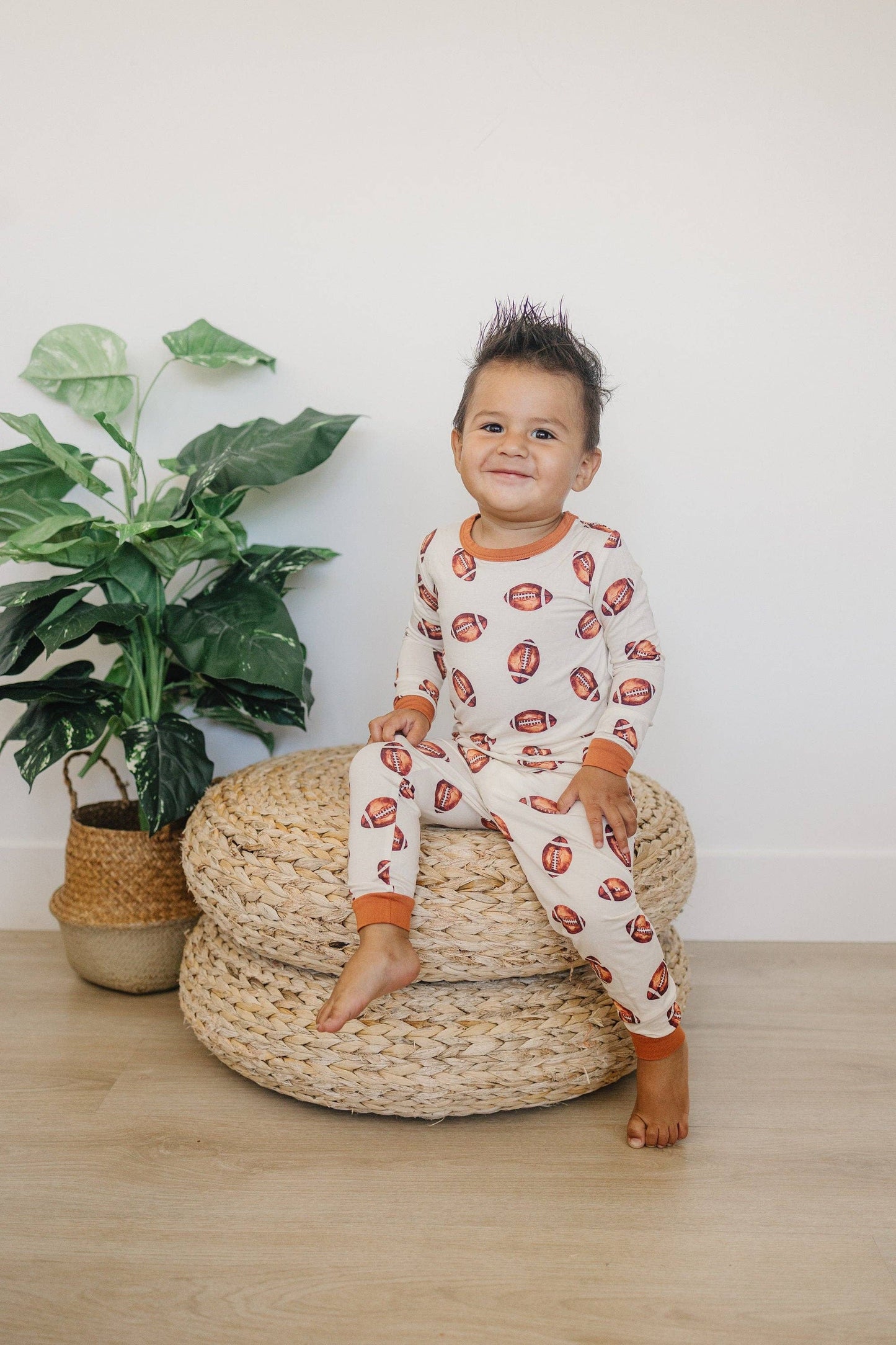 Football 2pc Bamboo Pajamas