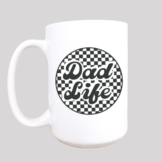 Dad life checker coffee mug