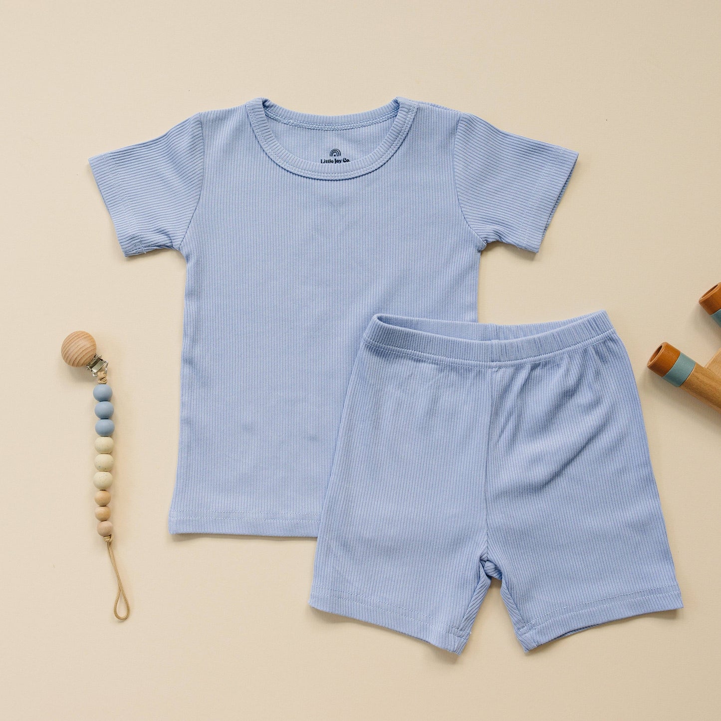 Solid Ribbed Bamboo 2pc Pajamas