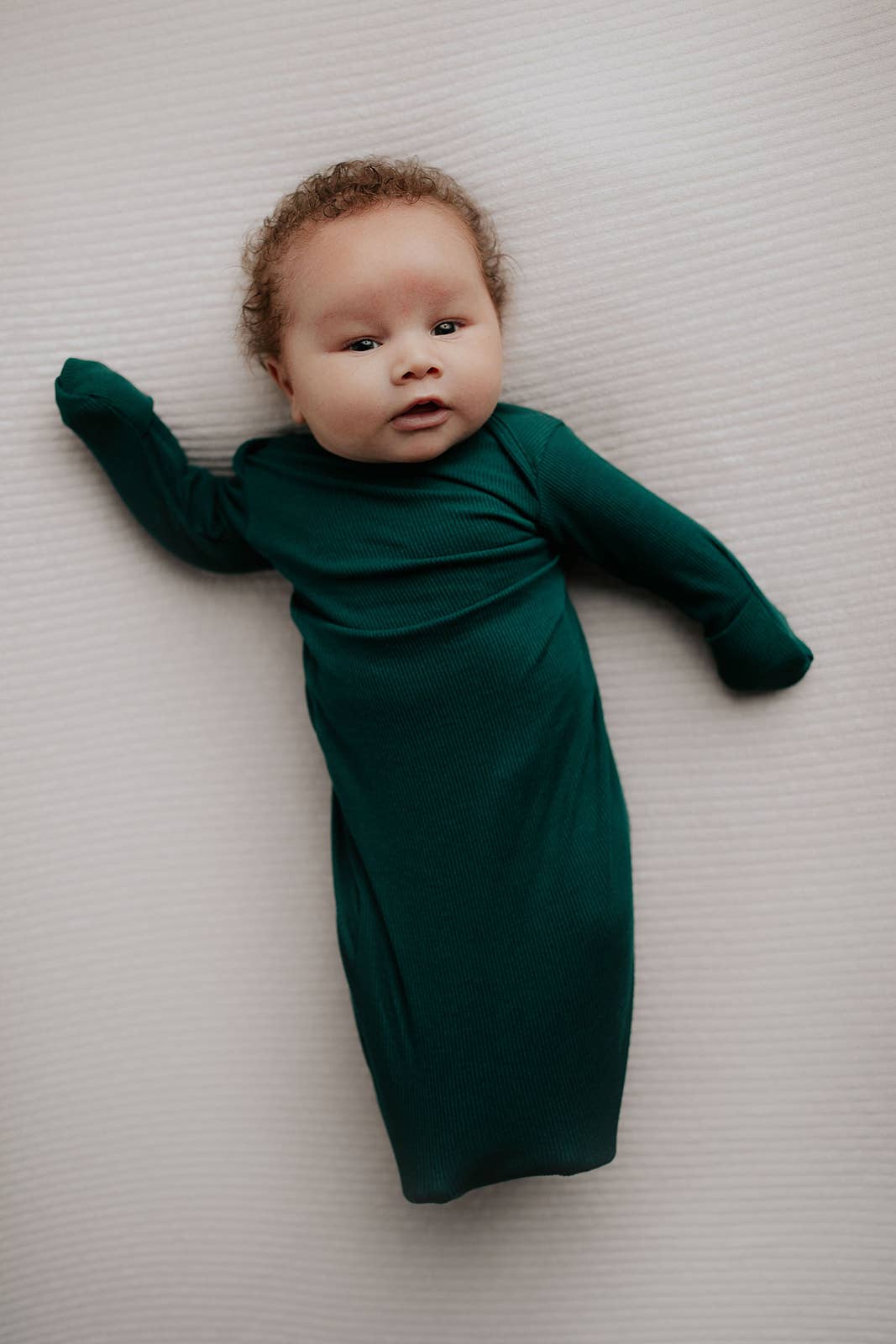 Forest Green Ribbed Gown