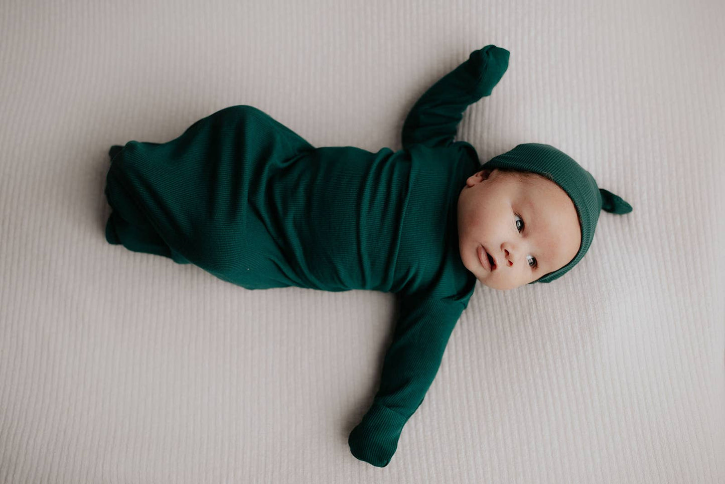 Forest Green Ribbed Gown