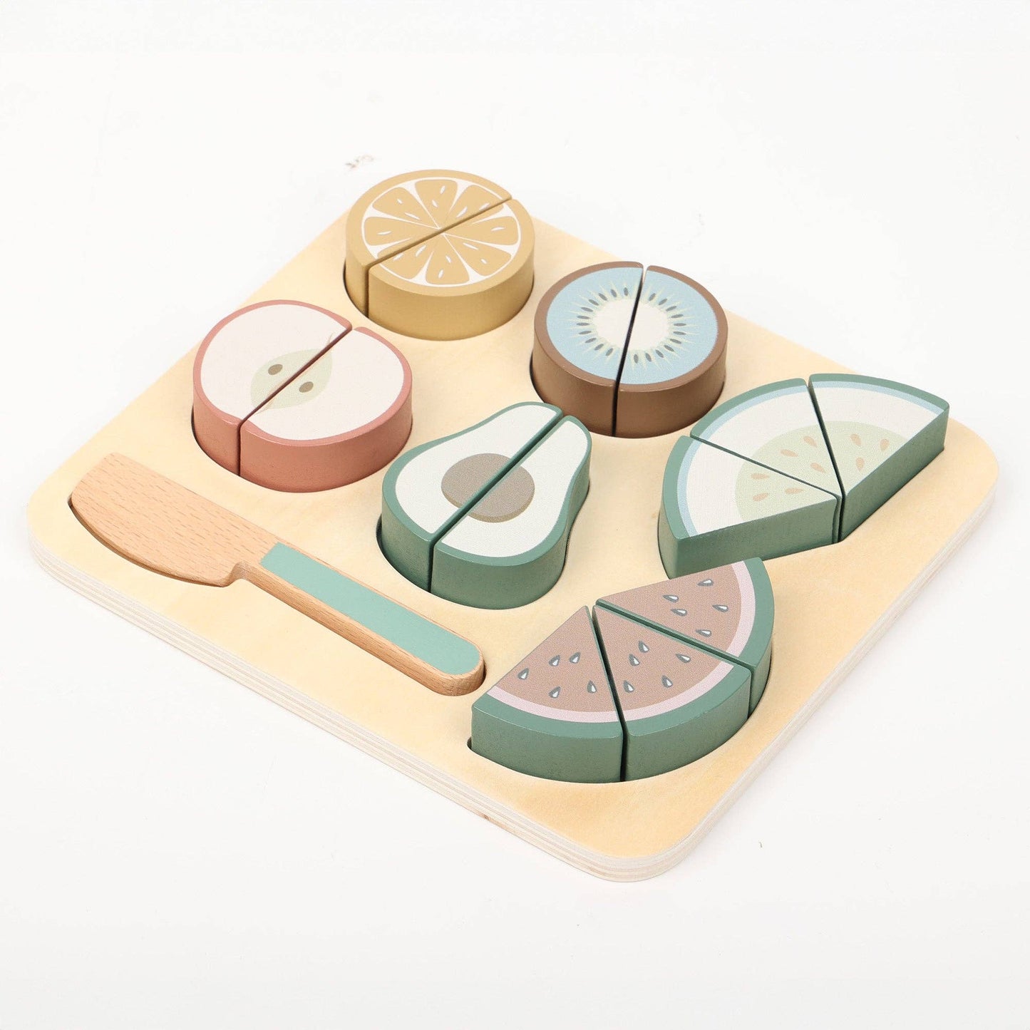 Wooden Fruit Cutting Puzzle