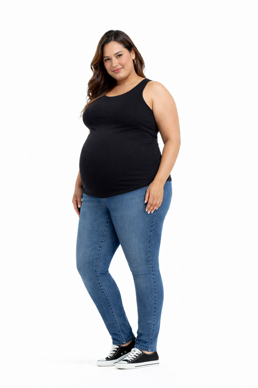 Plus Size Maternity 28" Skinny Ankle Jean in Summer
