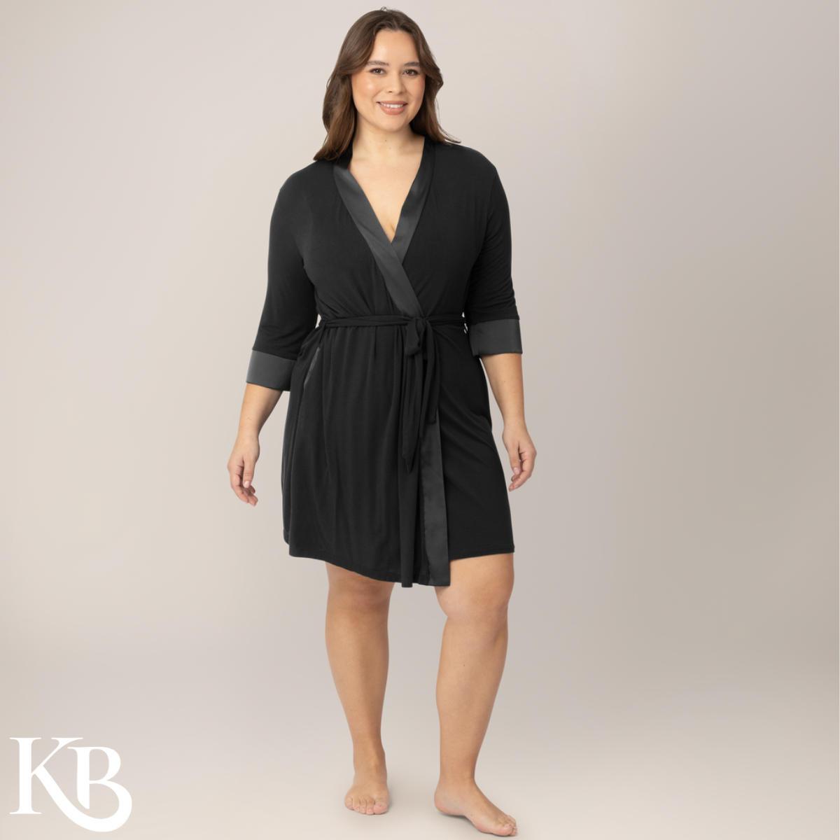 Emmaline Robe w/ Satin Collar