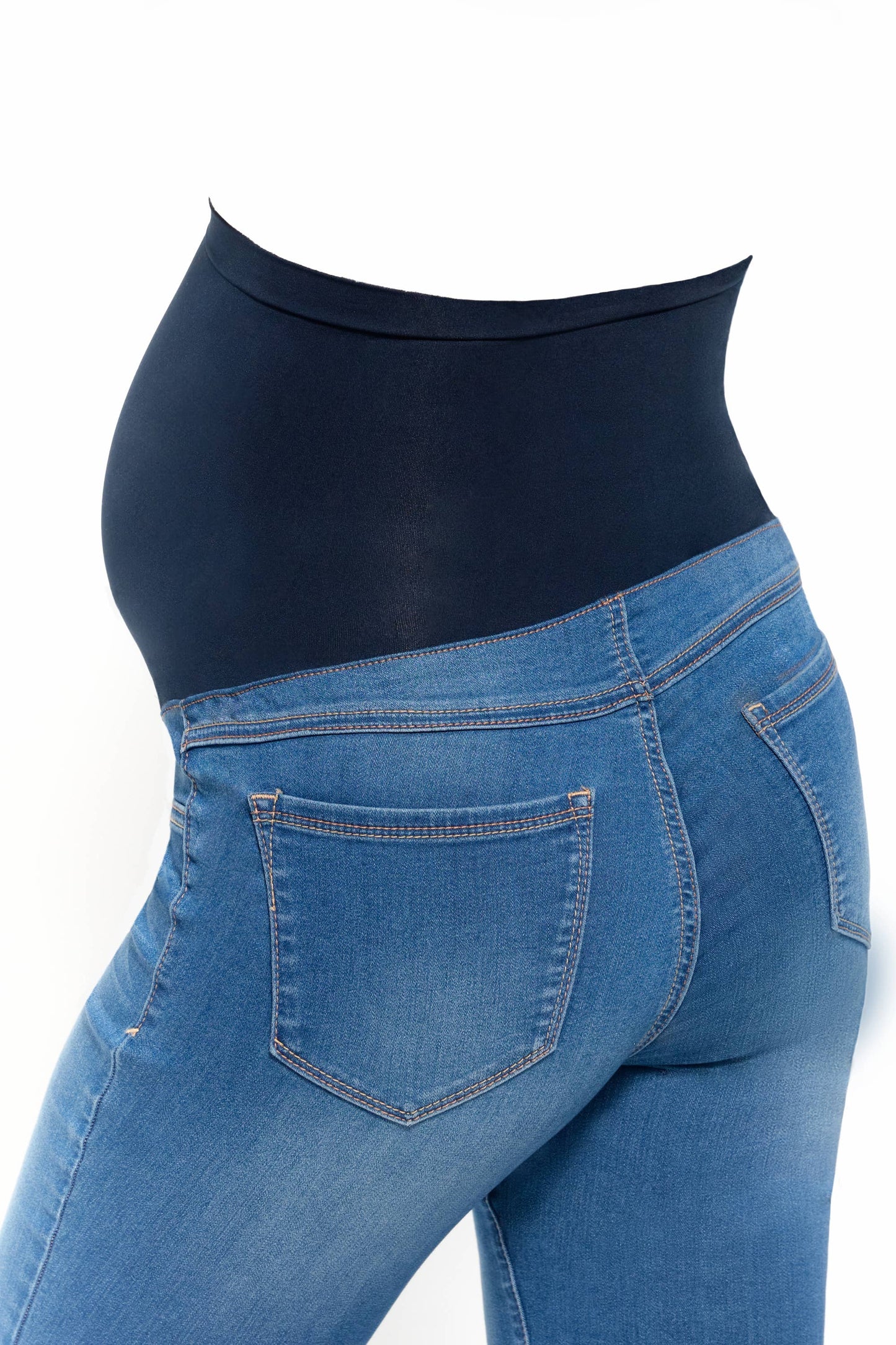 30" Maternity Slim Boot Jean w/ Bellyband in Tobias