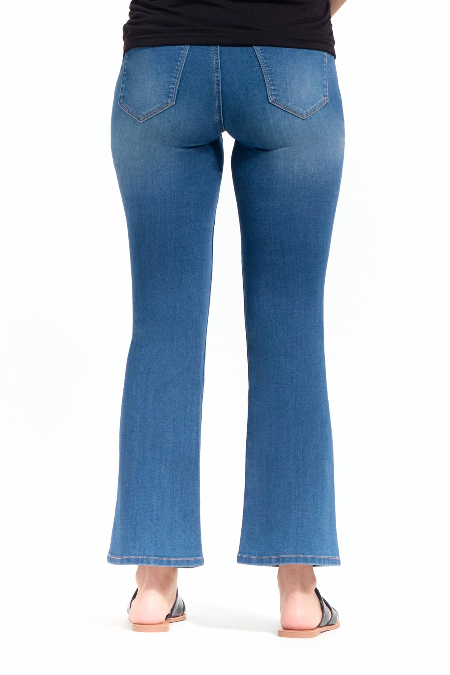 30" Maternity Slim Boot Jean w/ Bellyband in Tobias